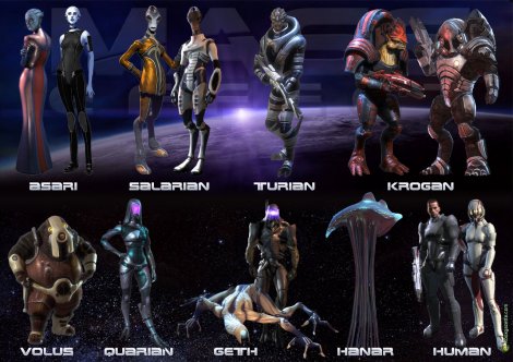 Mass Effect Races